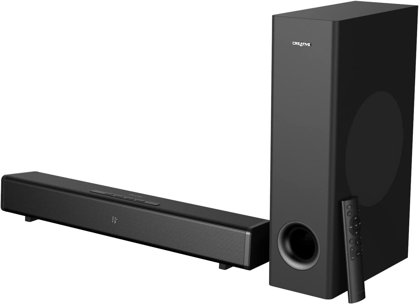 Звукова система 2.1 Creative Stage 360, Bluetooth 5.0, Dolby Atmos, HDMI 2.0, ARC, Черен