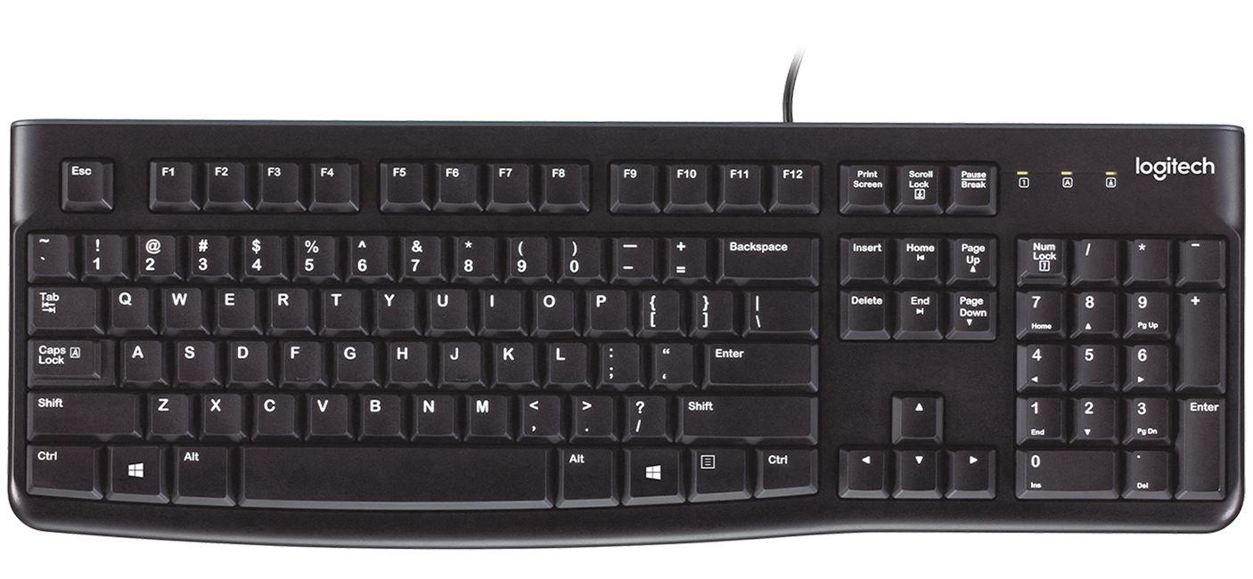 Стандартна клавиатура Logitech K120, US, ритейл опаковка