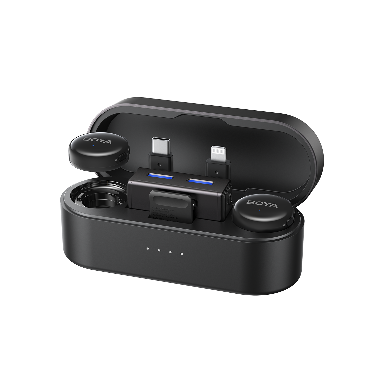 Безжична система микрофони BOYA BOYALINK 3-01 with lightningUSB-C 3.5mm TRS plug