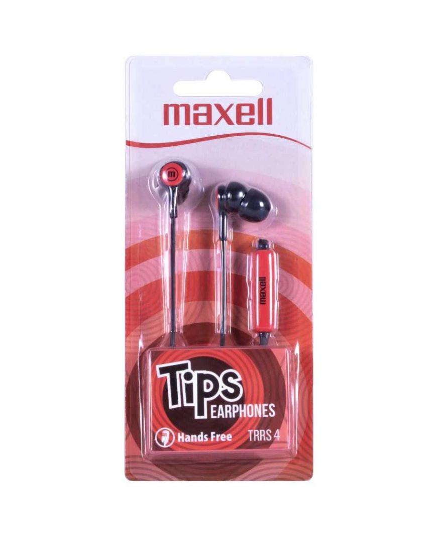 Слушалки тапи с микрофон MAXELL IN-TIPS RED