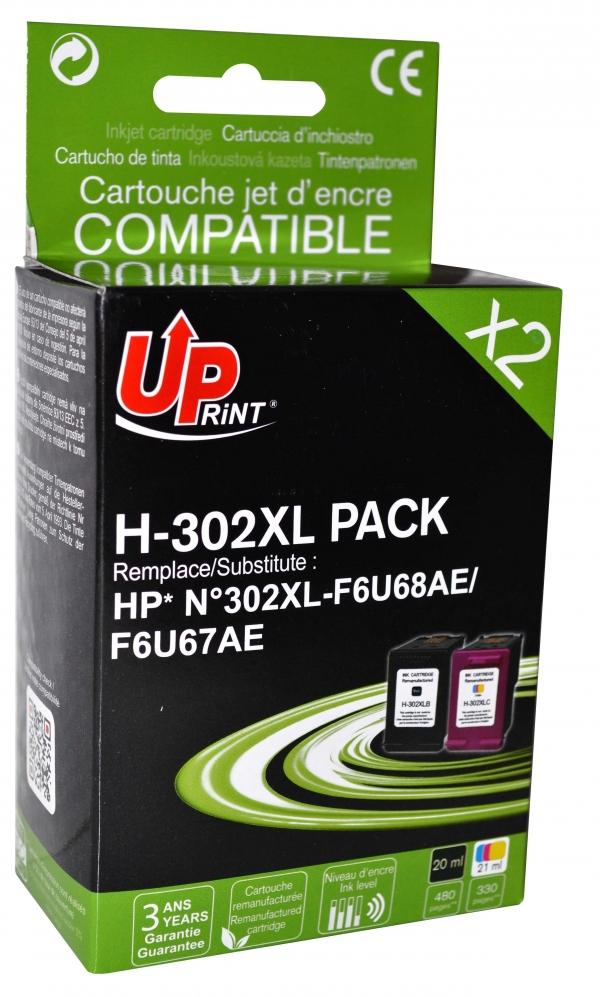 Мастилница UPRINT комплект HP 302XL BKCL,F6U68AEF6U67AE, DJ 1110 AiO/2130 AiO/3630 AiO/4650 AiO