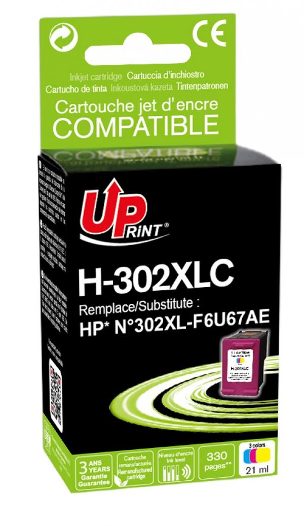 Мастилница UPRINT F6U67AE-N302XL HP, Цветна