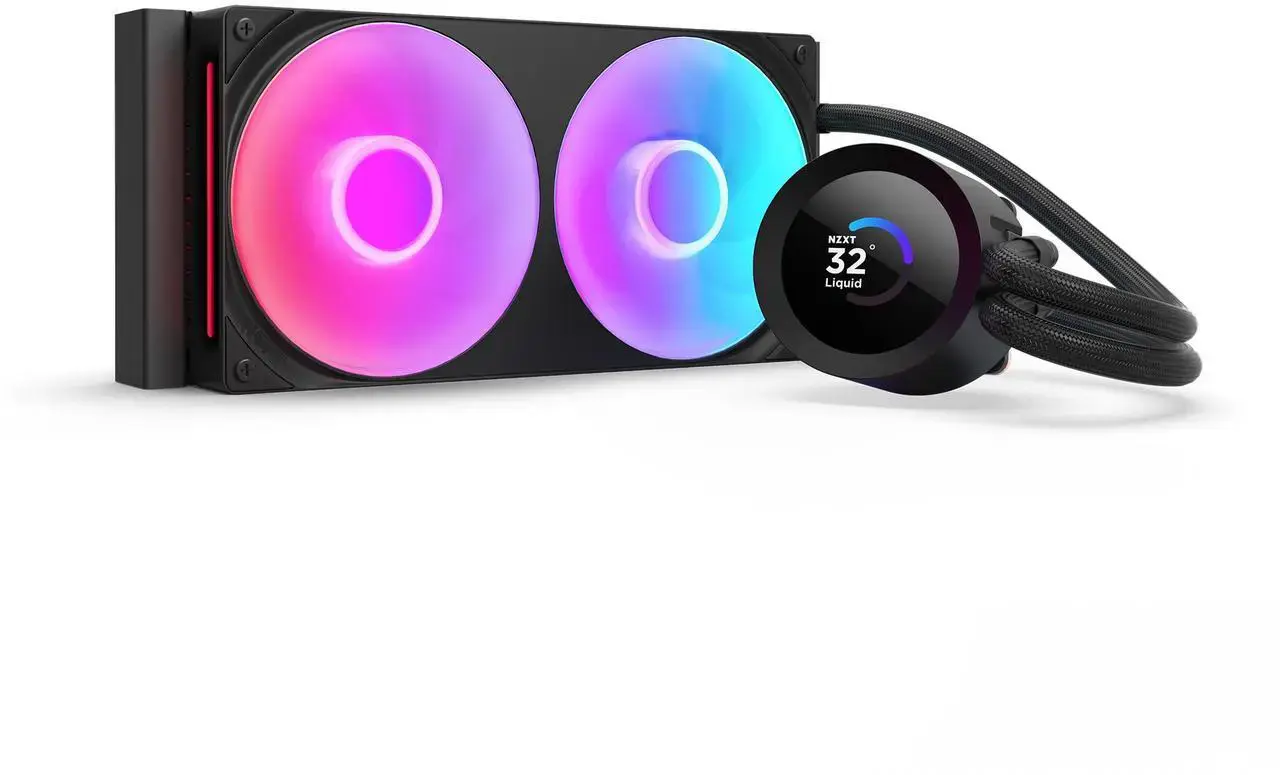 Охладител за процесор NZXT Kraken Plus 240 RGB LCD Display - Black