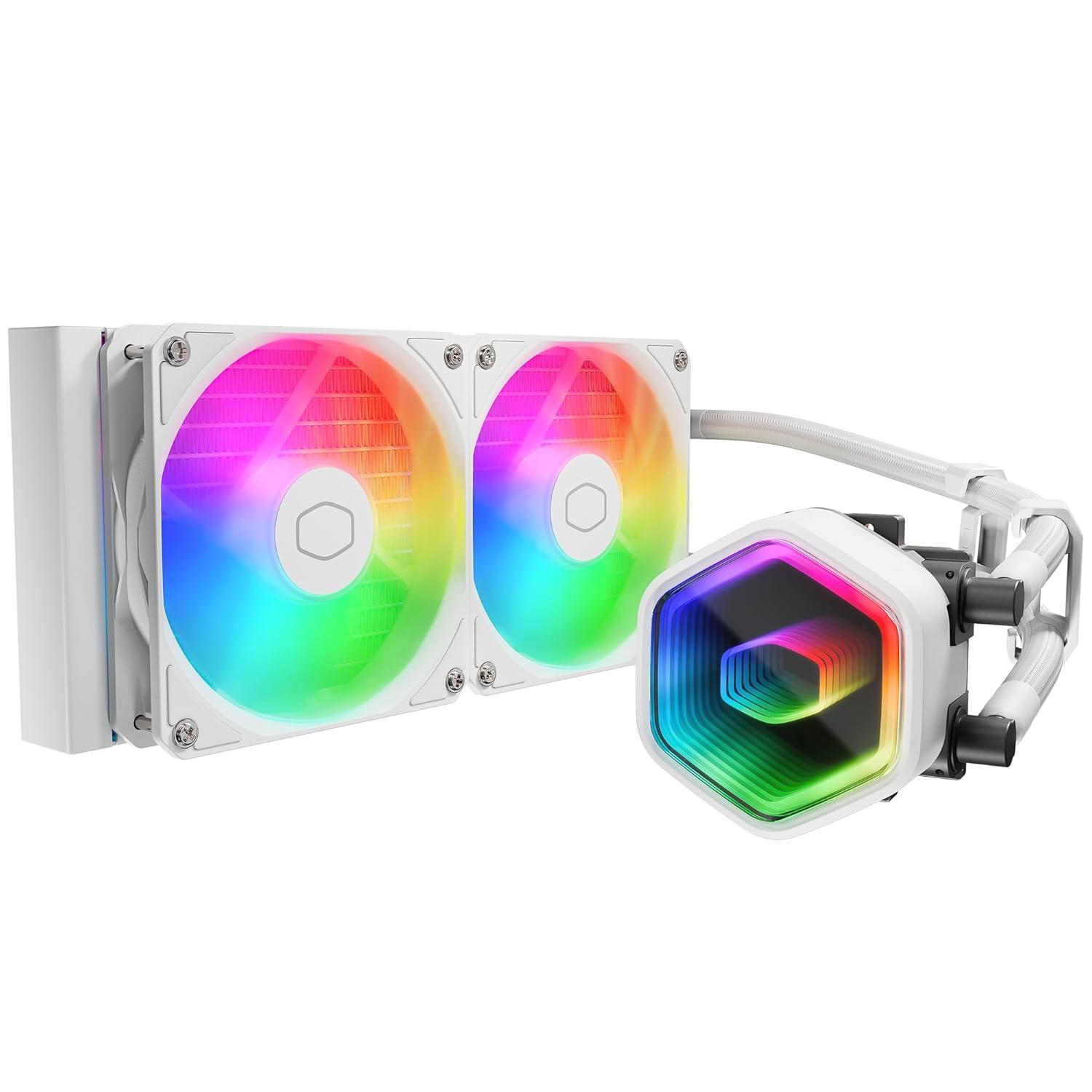 Охладител за процесор Cooler Master Master Liquid 240 Core II ARGB White Edition