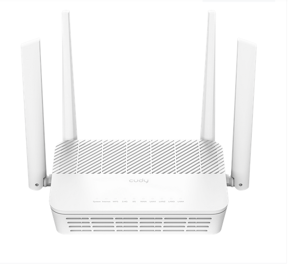 Безжичен рутер Cudy WR3000H, AX3000, 2.4/5 GHz, 1x 2.5Ghz WAN port, 10/100/1000