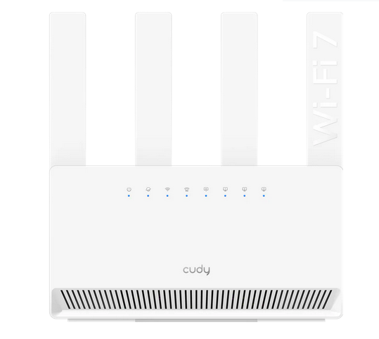 Безжичен рутер Cudy BE3600 Gigabit Dual Band Wi-Fi 7, 4x10/100/1000, 4x5dBi антени, бял