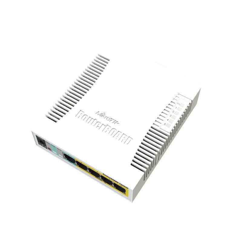 Суич MikroTik RB260GSP, 5-port 10/10/10001xSFP, PoE