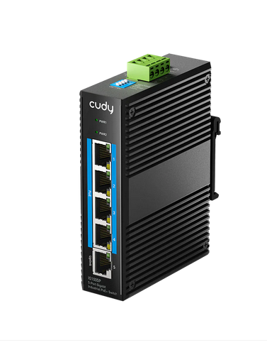 Суич Cudy IG1005P Индустриален 5-Port 10/100/1000M PoE Switch 65W
