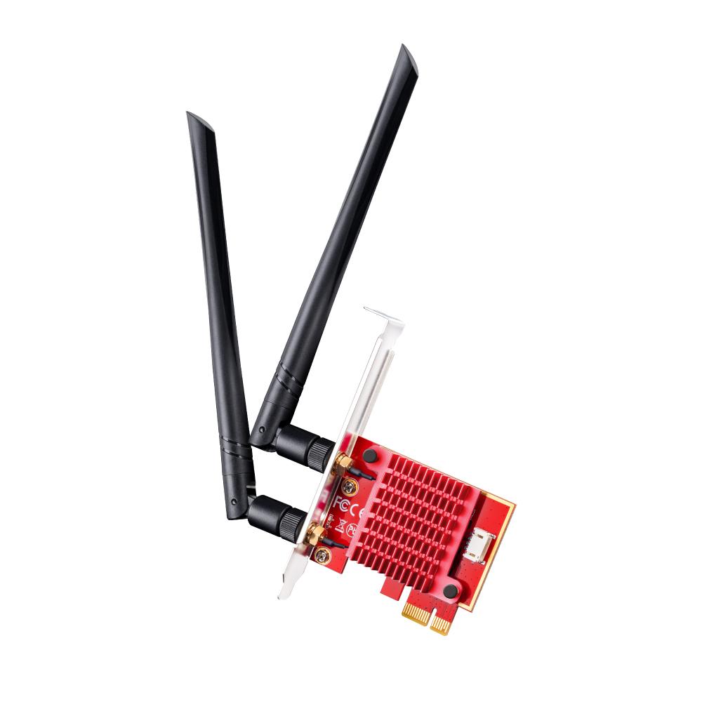 Мрежова карта Cudy WE3000S, PCIe, 3-бандов, 2.4/5/6 GHz, 574 - 2400 Mbps
