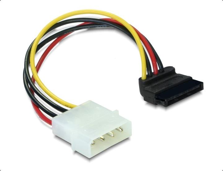 Кабел DeLock Power SATA HDD към 4 pin, на 90, 15 cm