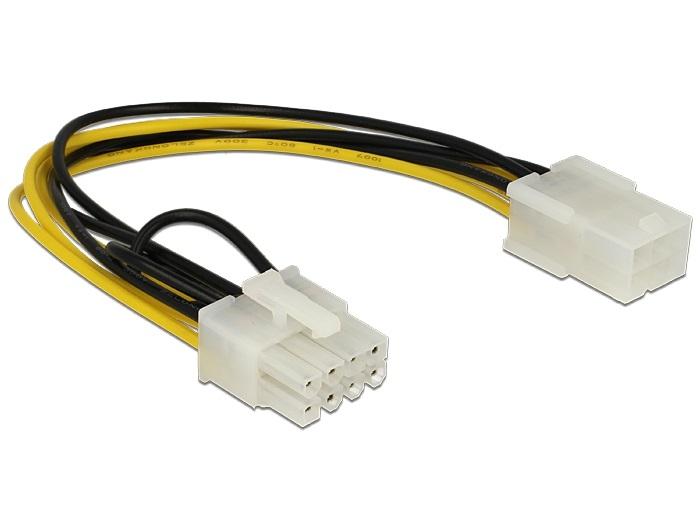 Кабел DeLock PCI Express power 6 pin женско  PCI Express 8 pin, 20 cm