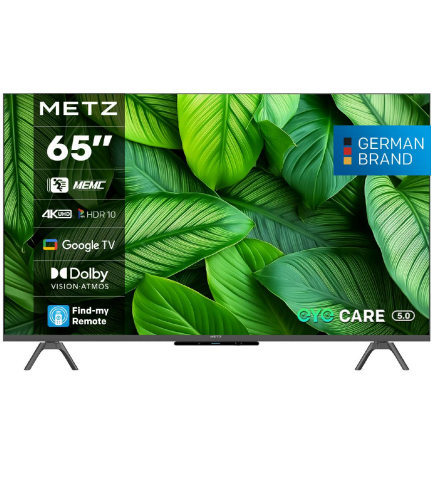 METZ Телевизор 65" UHD LED SMART TV, 4K, Google TV, Frameless