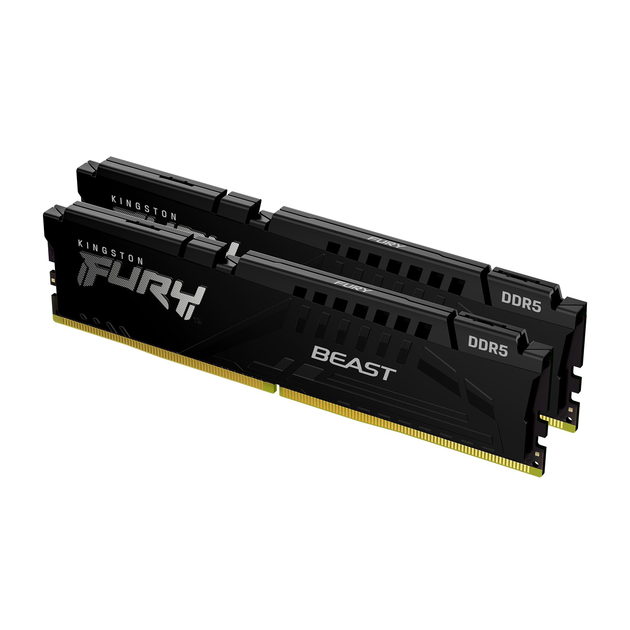 Памет Kingston FURY Beast Black 64GB(2x32GB) DDR5 5200MHz CL40