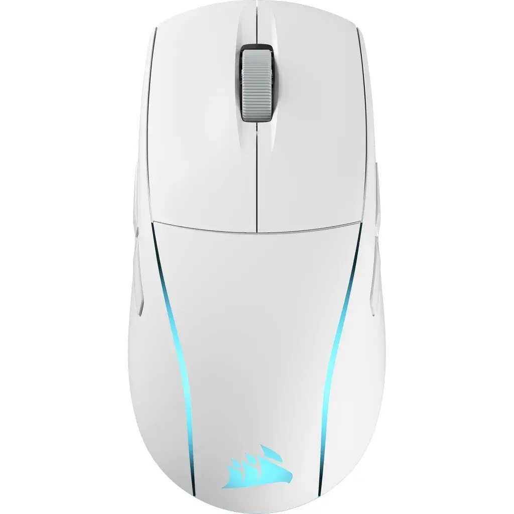 Геймърскa безжична/блутут мишка Corsair M75 White Wireless Lightweight RGB