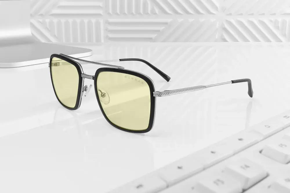 Компютърни очила GUNNAR Baron Silver - Amber