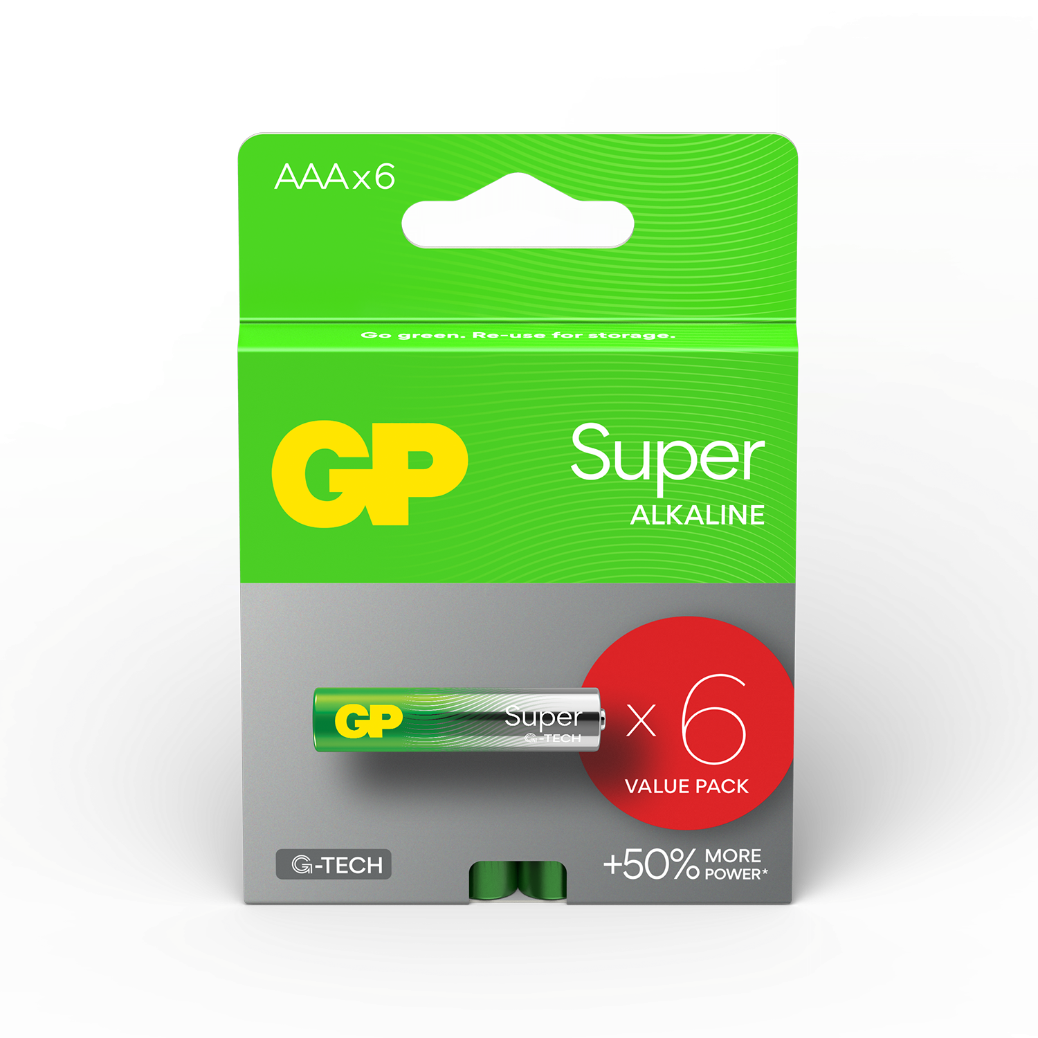 Алкална батерия GP SUPER LR03 AAA / 42 бр. в опаковка 1.5V GP-BA-24A21-SBV6