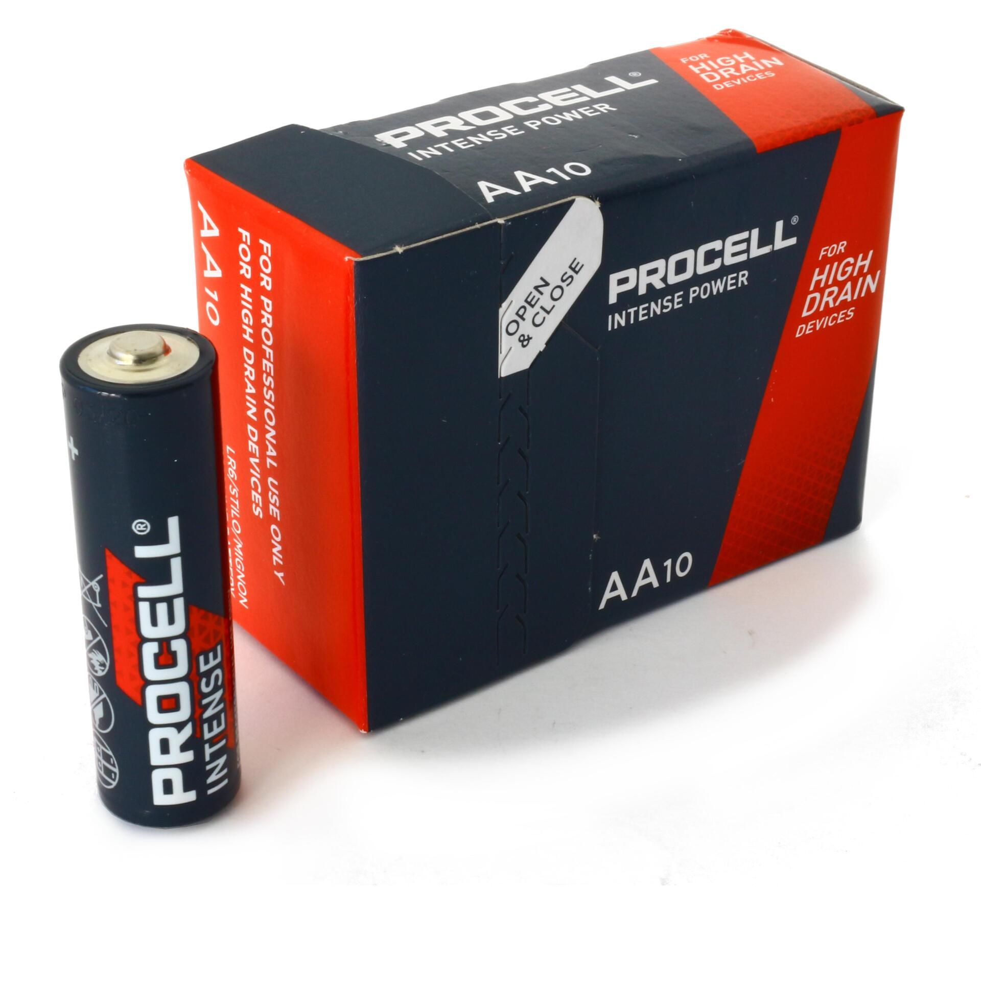 Алкална батерия LR6 1,5V AA 10pk опаковка INTENSE MX1500 PROCELL