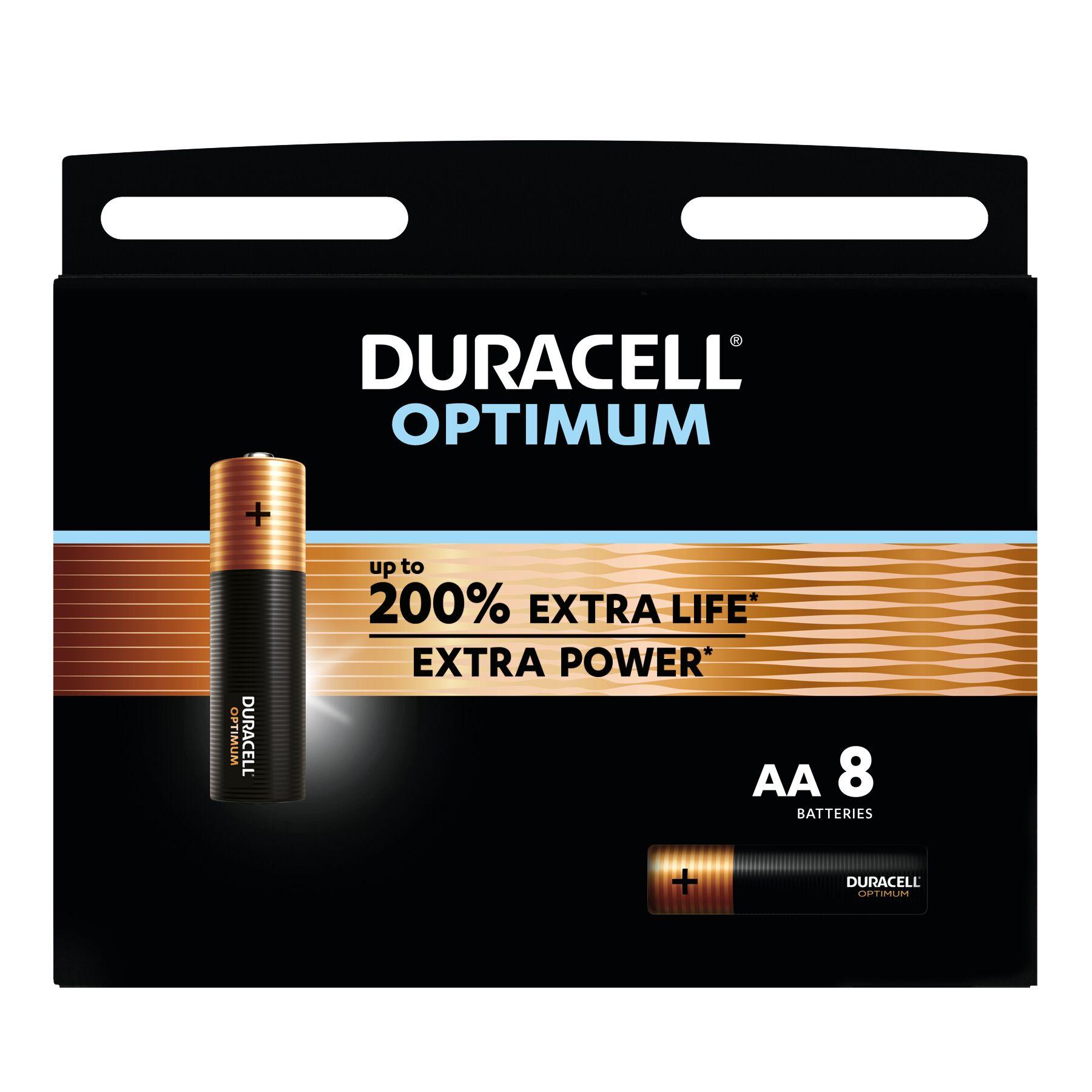 Алкална батерия DURACELL OPTIMUM LR6 /8 бр. в блистер/ 1.5V
