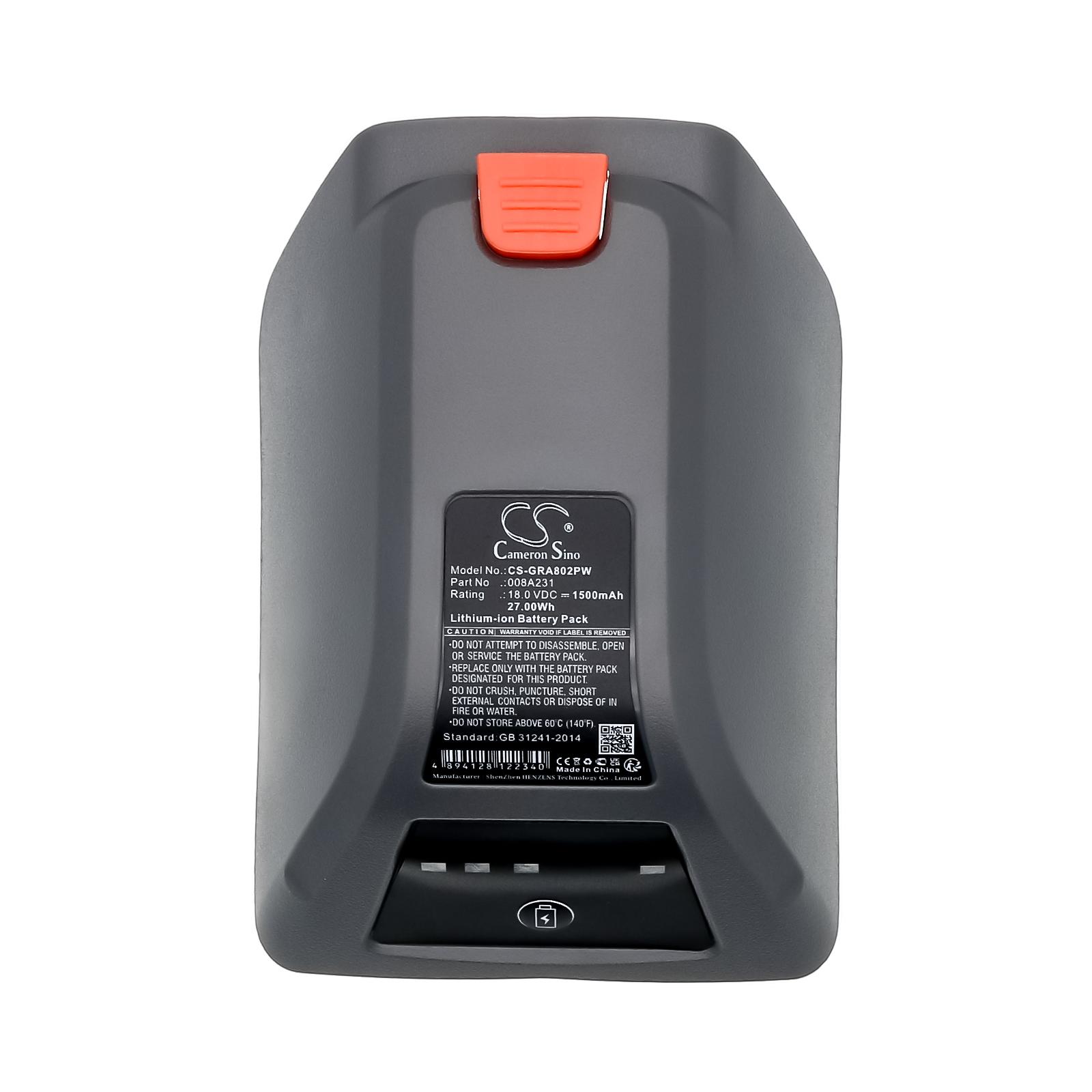 Батерия за компютър за поливане Gardena 8025-20 Comfort Wand-Schlauchbox 35 roll-up automatic Li  LiIon 18V 1500mAh Cameron Sino