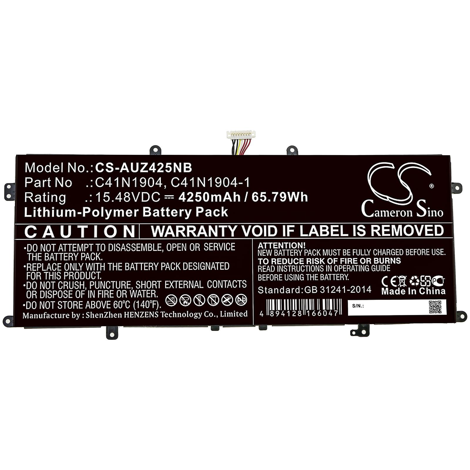 Батерия за лаптоп ASUS ZenBook 13 UX325EA-AH77  C41N1904 LiPo 15,48 V 4250mAh  CAMERON SINO