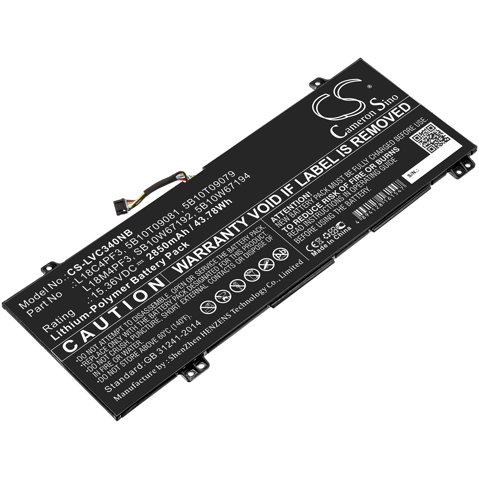 Батерия за лаптоп LENOVO IdeaPad C340-14API  L18C4PF3 15.36V 2850mAh LiPo CAMERON SINO