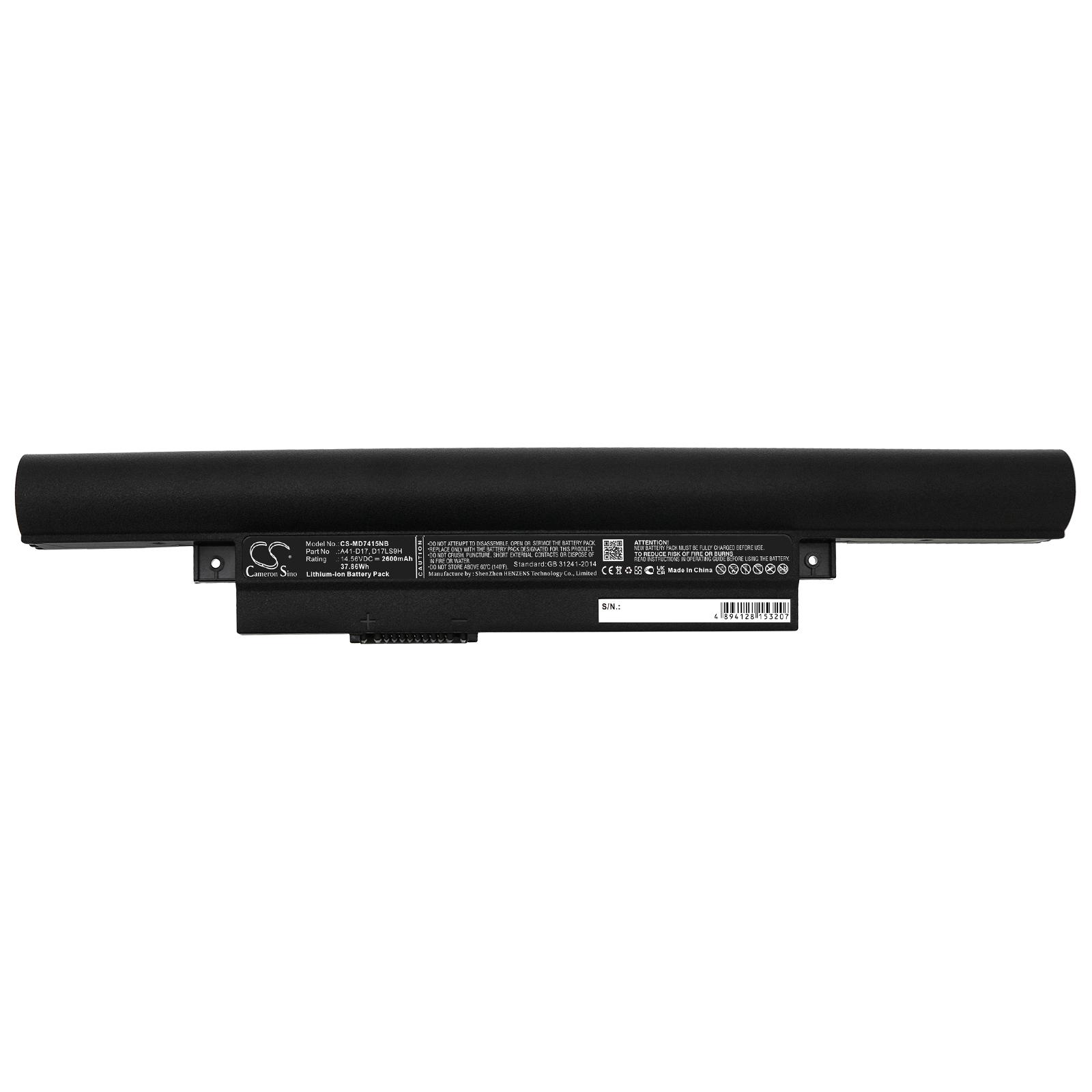 Батерия за лаптоп Medion AKOYA P7639, AKOYA P7641,Akoya E7420, A32-D17  LiIon 14.56V 2600 mAh CAMERON SINO