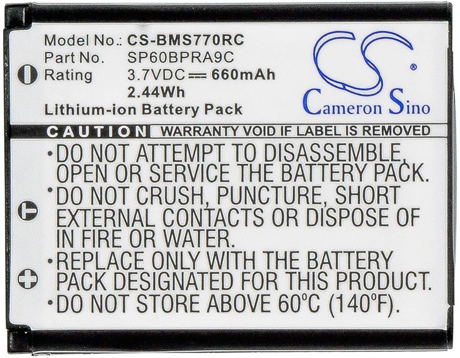 Батерия за телефон Panasonic KX-TCA285, KX-TCA385, KX-UDT121  LiIon 3,7V 660 mAh  Cameron Sino