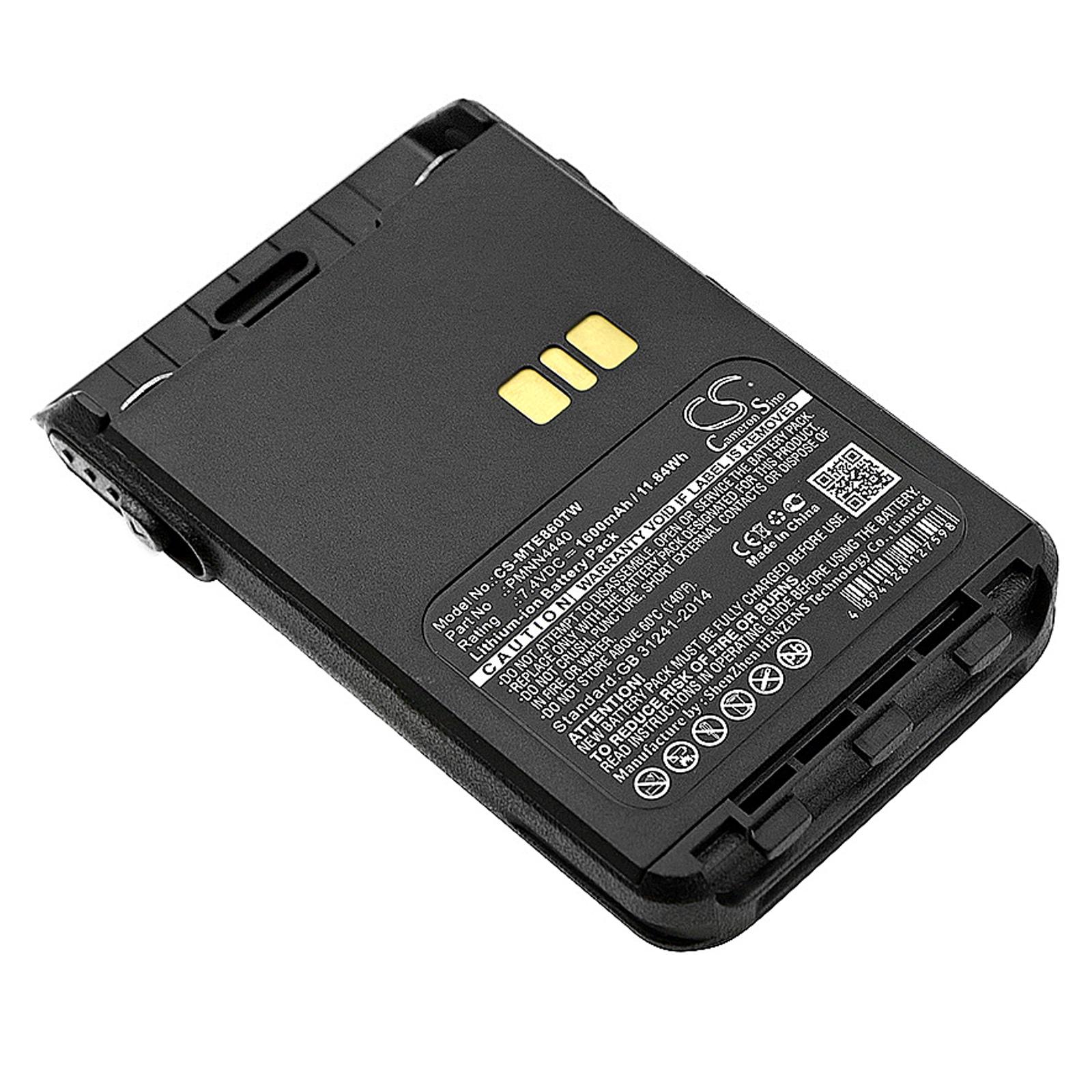 Батерия за радиостанция Motorola DP3000e, DP3441e, XiR P8600 PMNN4440 Liion  7,4V 1600mA Cameron Sino