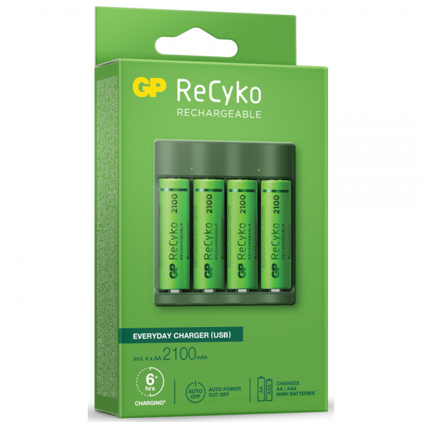 Зарядно у-во GP BATTERIES B421  210AAHCE-EB44 AA NiMH 2100mAh 