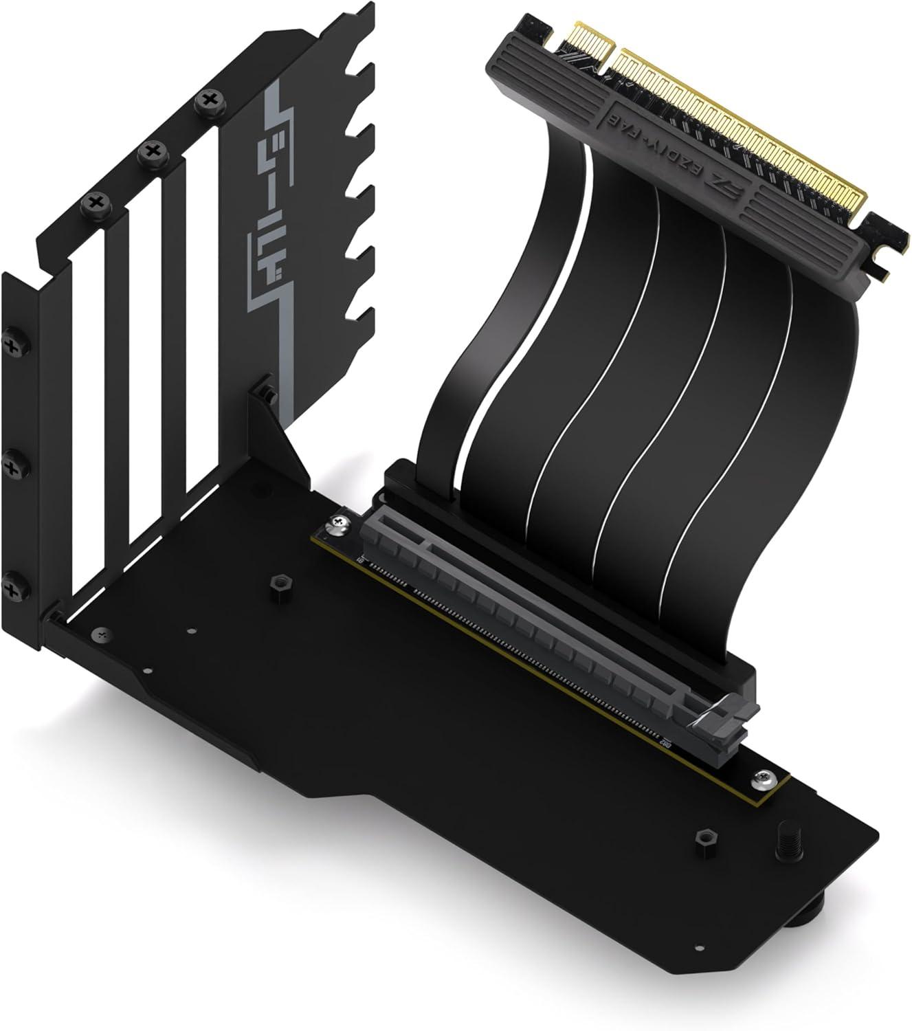 Брекет за вертикален монтаж на GPU EZDIY-FAB PCIe 4.0 Riser Cable 90