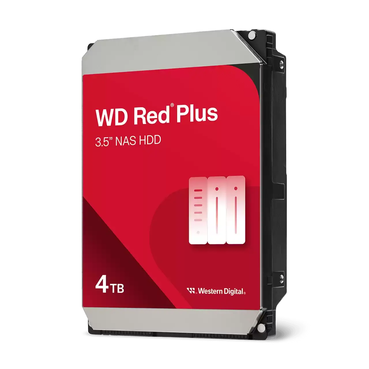 Хард диск WD Red Plus, 4TB NAS, 3.5", 128MB, 5400RPM
