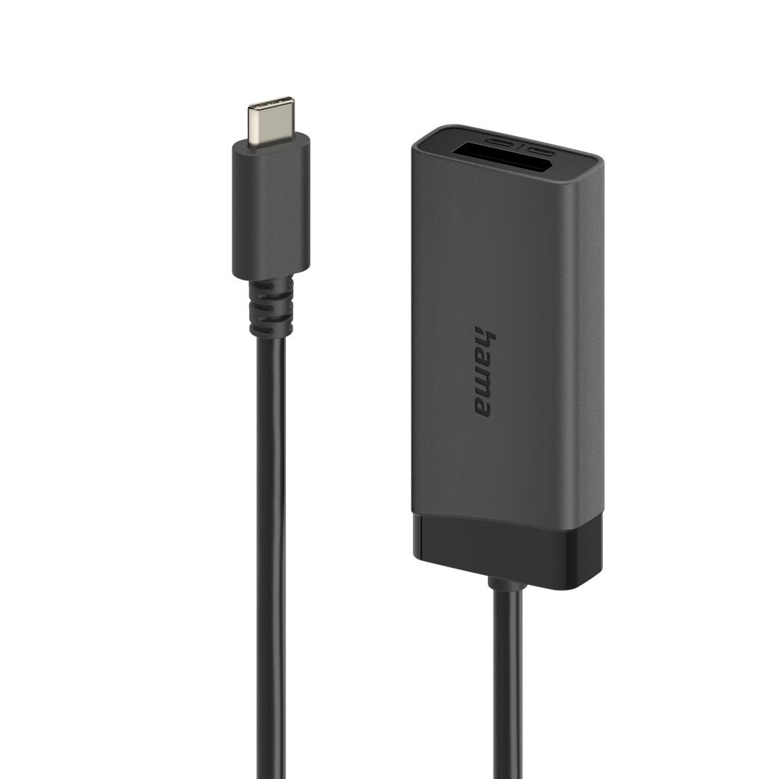 HAMA Видео адаптер, USB-C - DisplayPort / HDMI, Ultra-HD 4K@60hz