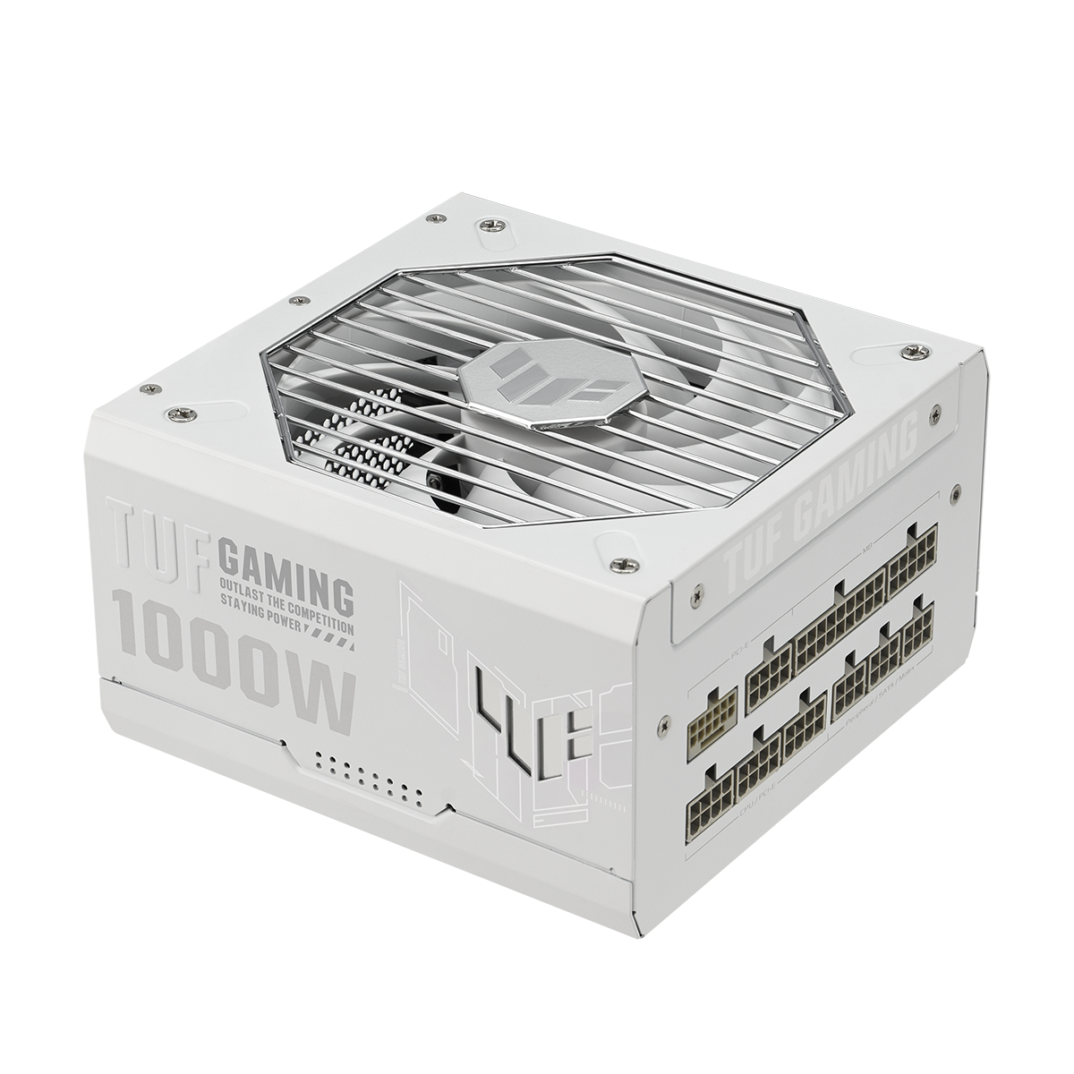 Захранващ блок ASUS TUF Gaming White 1000W 80 Gold PCIe 5.1, Fully Modular