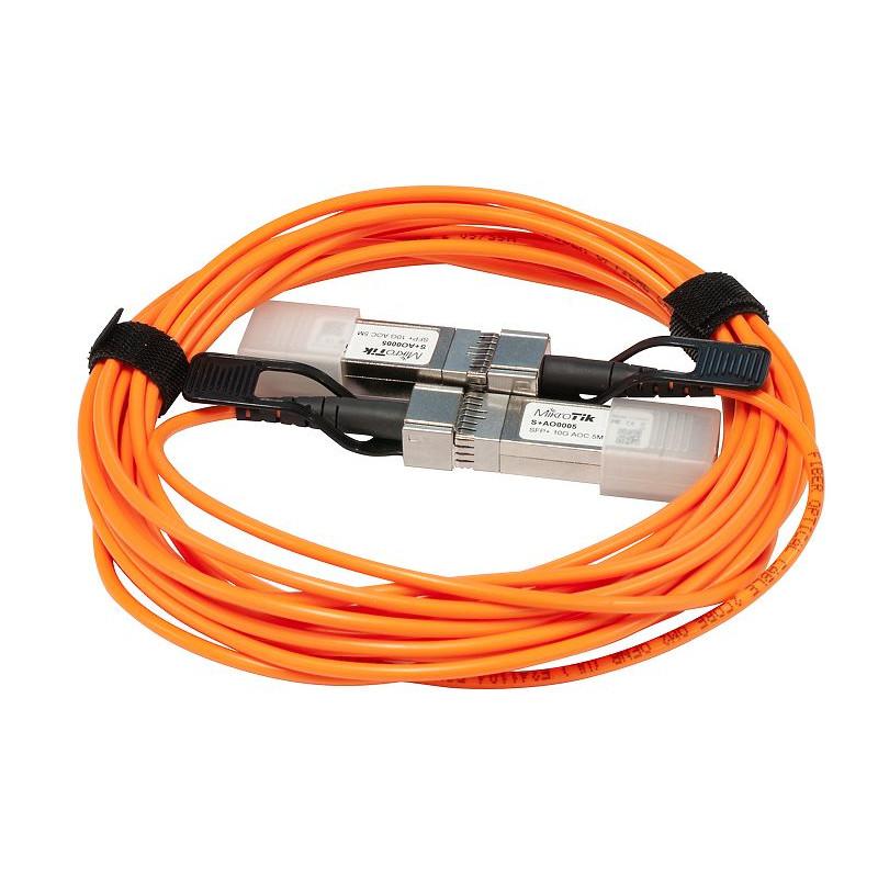 Комуникационен кабел Mikrotik SAO0005, SFPdirect attach active optics cable, 5m
