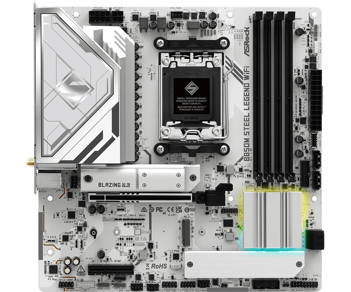 Дънна платка ASRock B850M STEEL LEGEND WIFI socket AM5