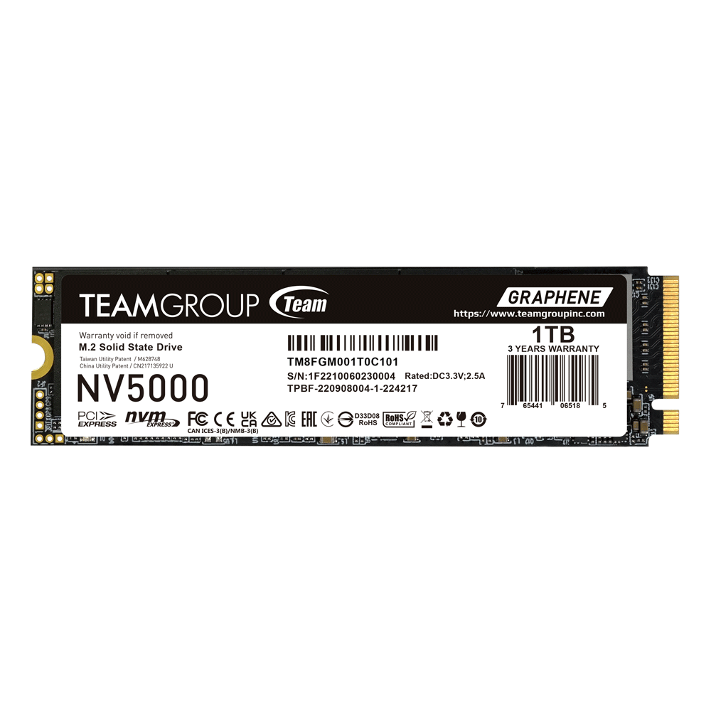 SSD Team Group NV500, M.2 2280 NVMe, 1TB, PCI-e 4.0 x4