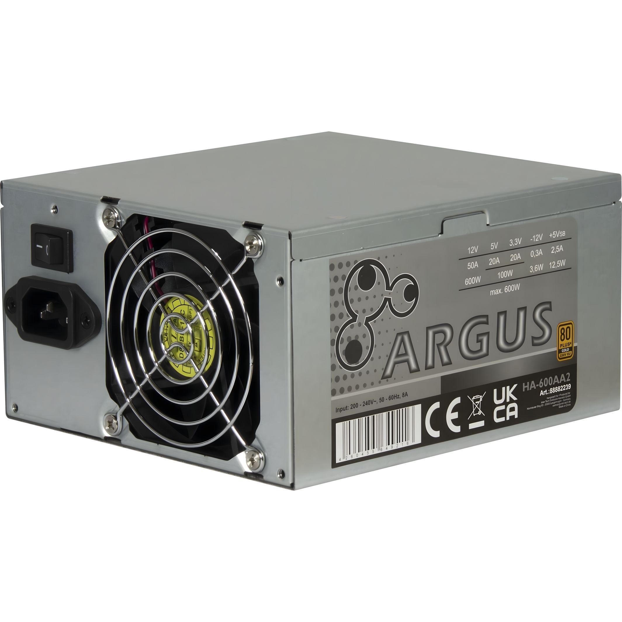 Захранващ блок Inter Tech Argus HA-600AA2 600W 80 Gold
