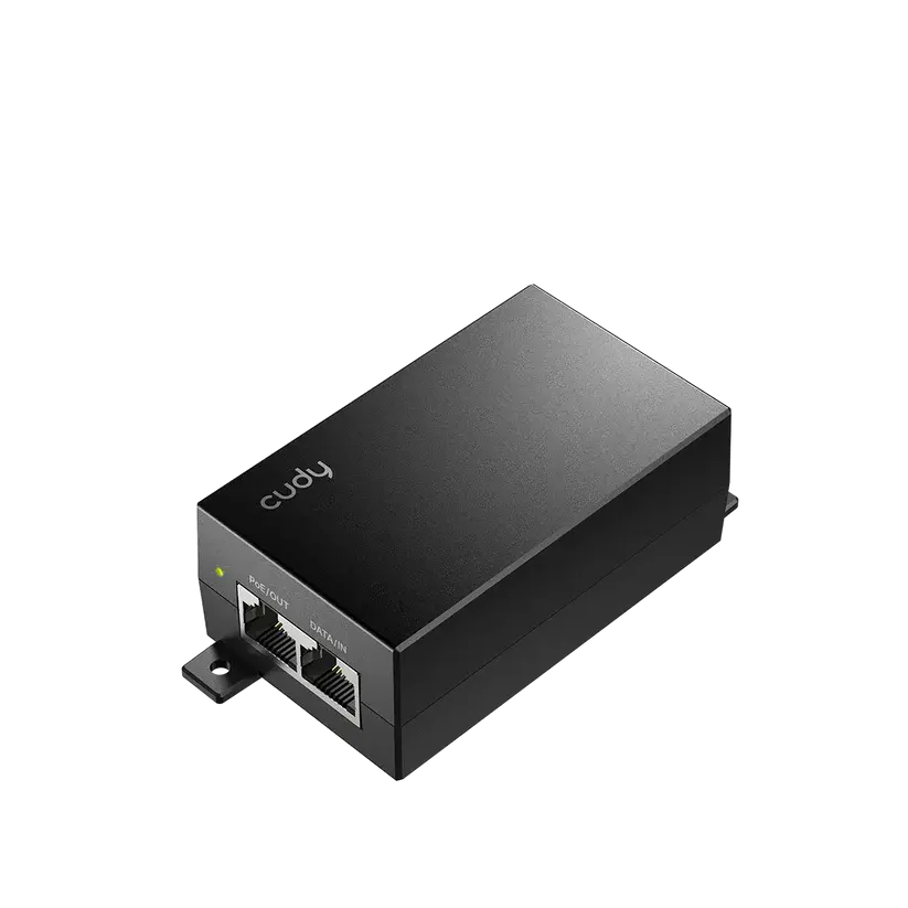 PoE адаптер Cudy POE48-18W, Gigabit PoE/PoE, 18W, 2 x 10/100/1000Mbps