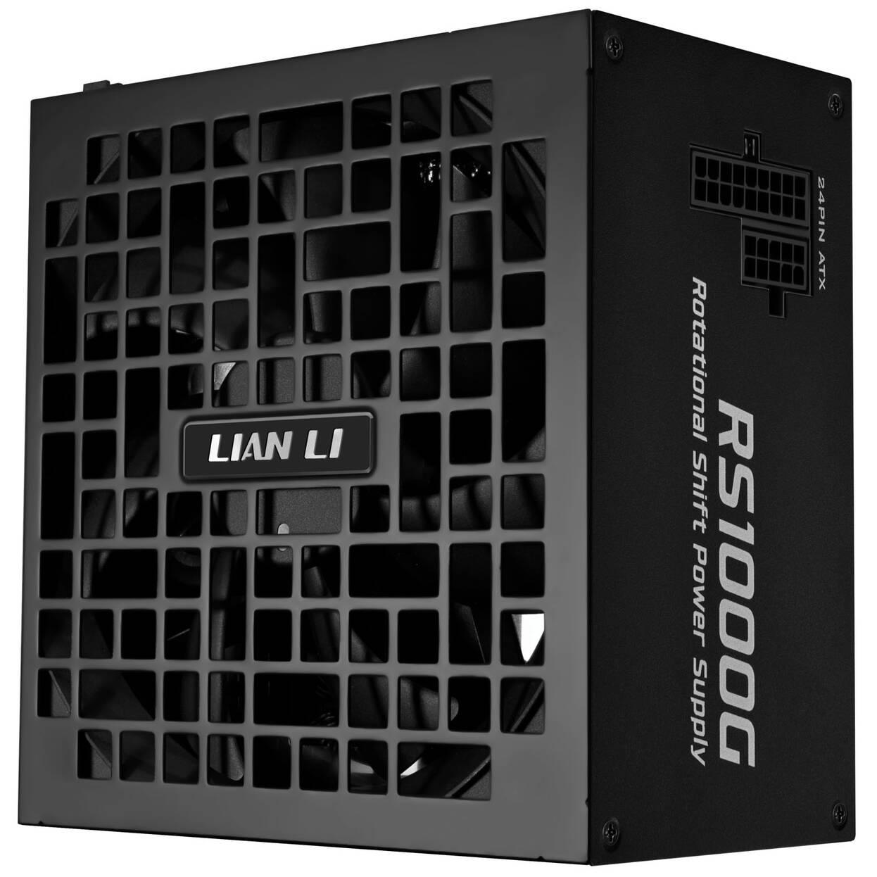 Захранващ блок Lian Li RS 1000W 80 Gold PCIe 5.1, ATX 3.1, RS Hub - Черно