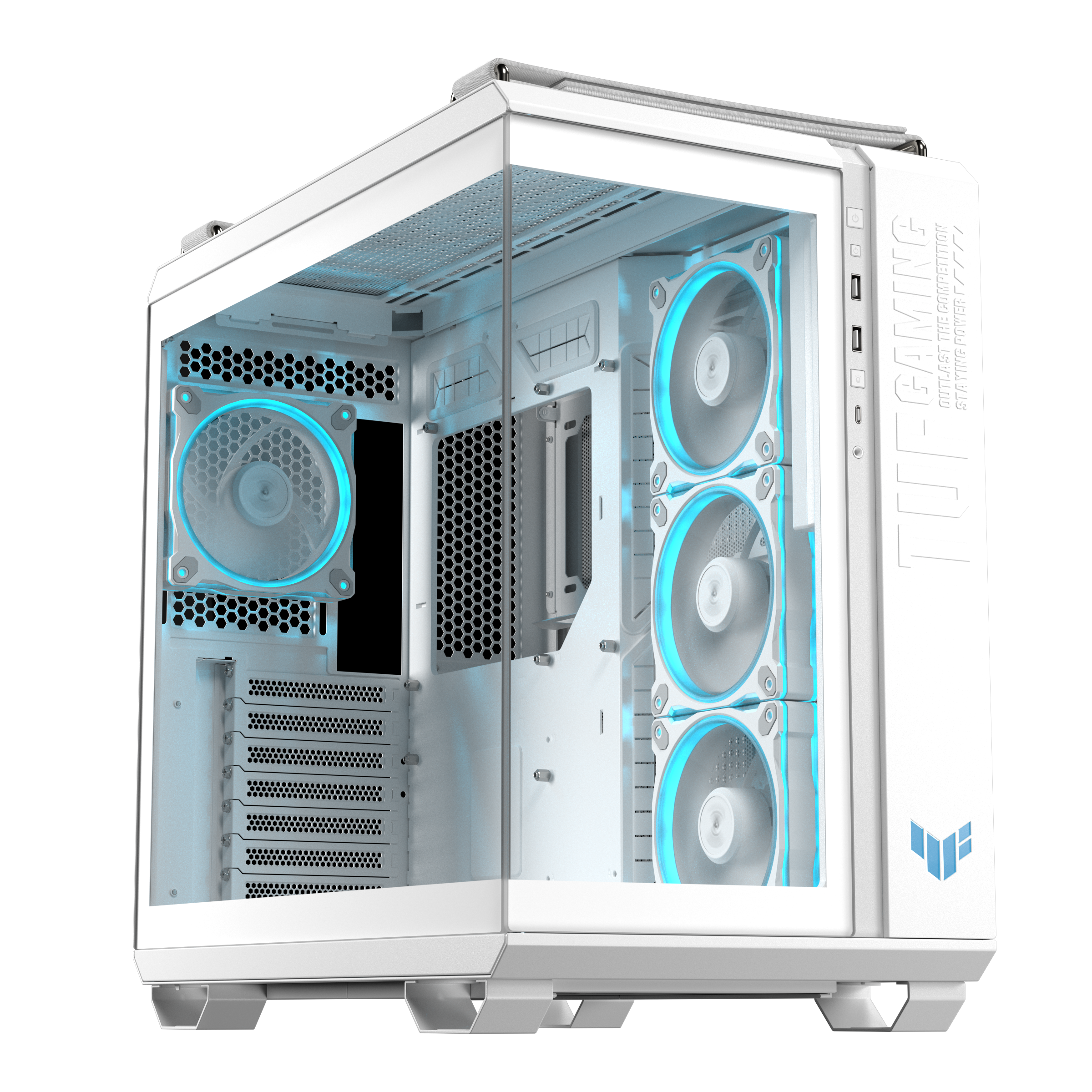 Кутия ASUS TUF Gaming GT502 Horizon ARGB White Edition