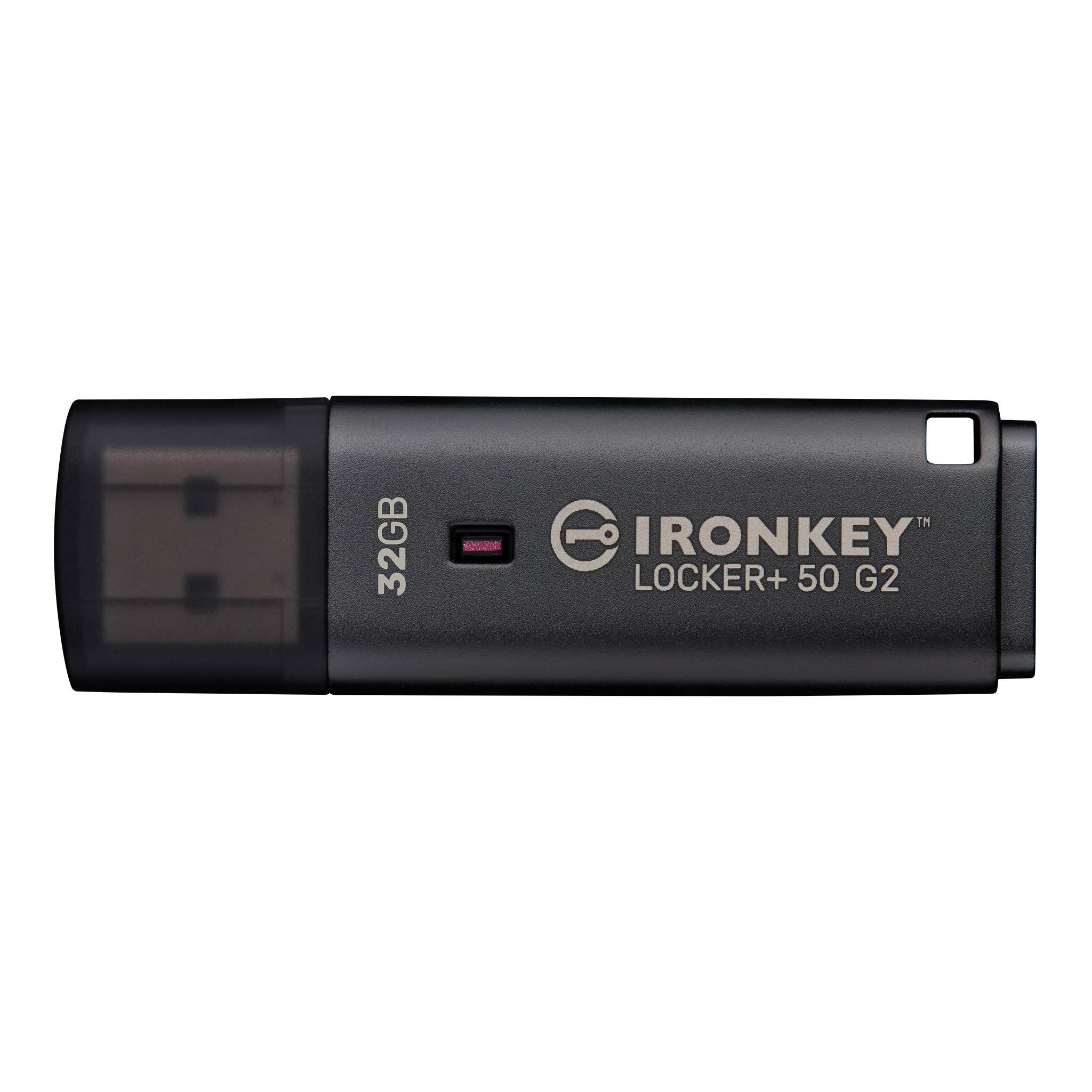 USB памет KINGSTON IronKey Locker 50 G2 - 32GB, XTS-AES 256-bit