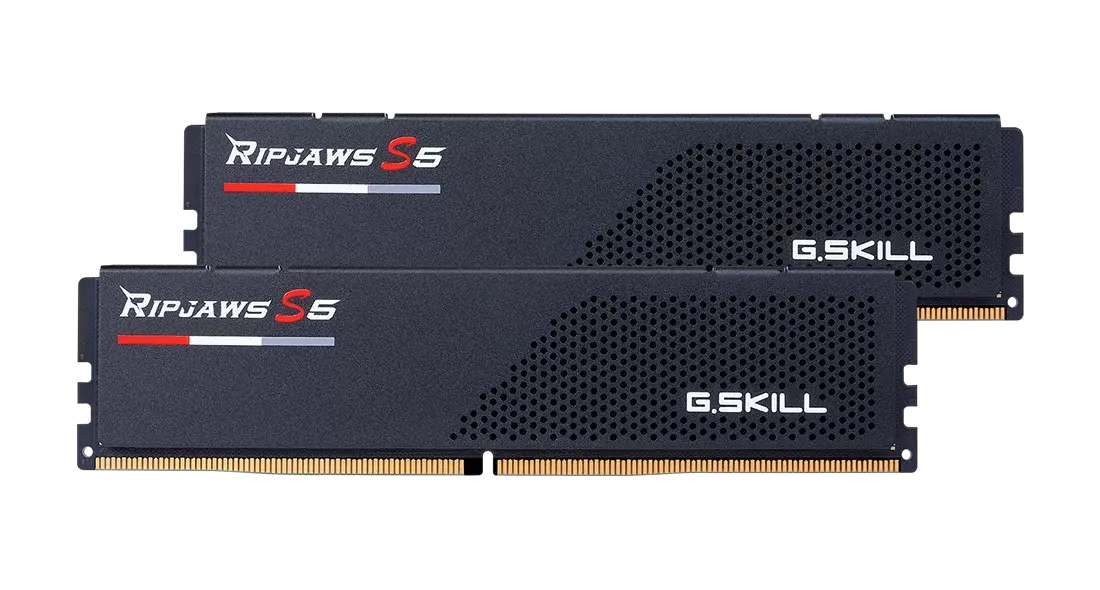 Памет G.SKILL Ripjaws S5 Black 128GB(2x64GB) DDR5 6400MHz, CL36 - Intel XMP
