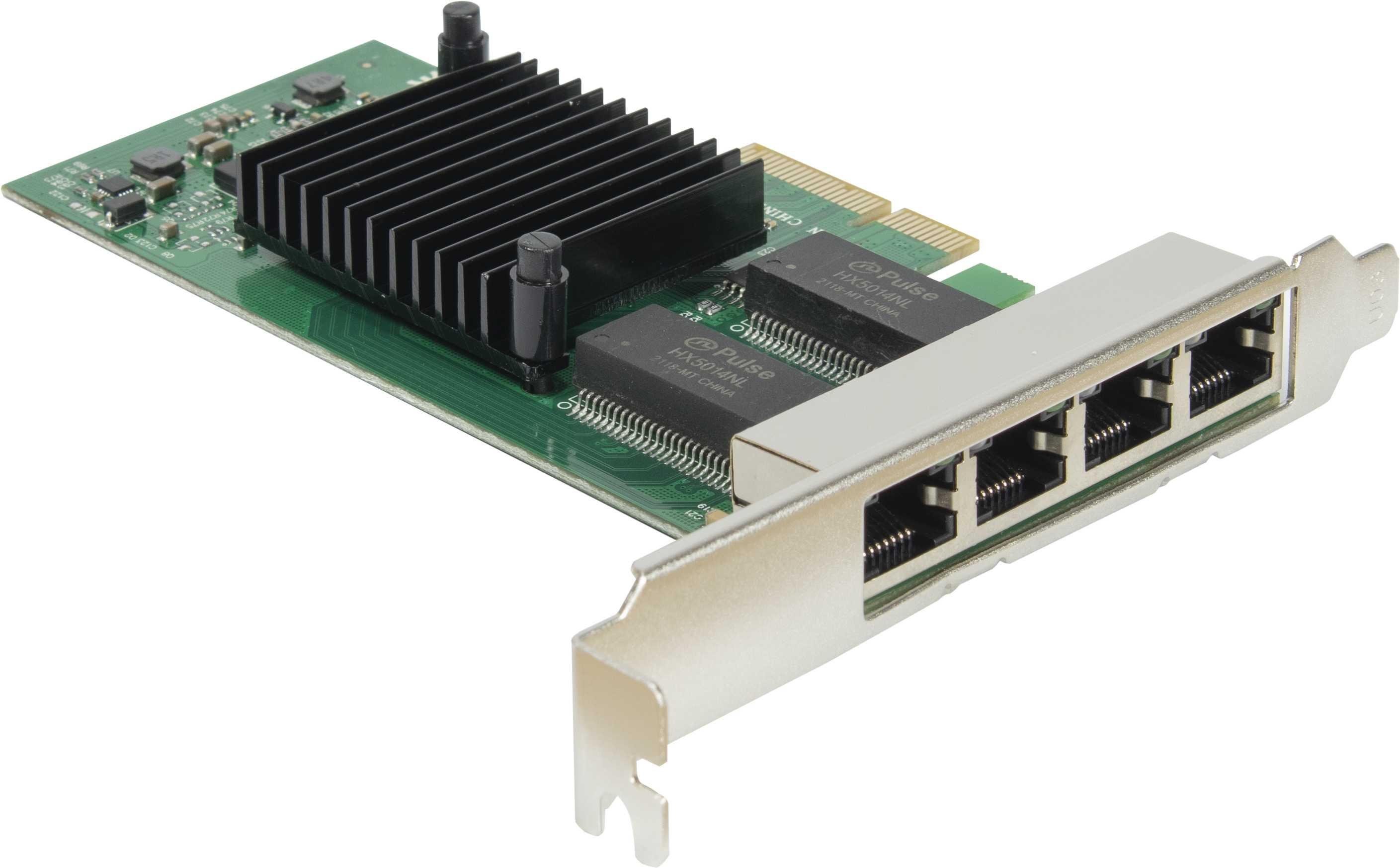 Мрежова карта Inter-Tech Argus ST-7238 PCIe, 4xRJ45 10/100/1000