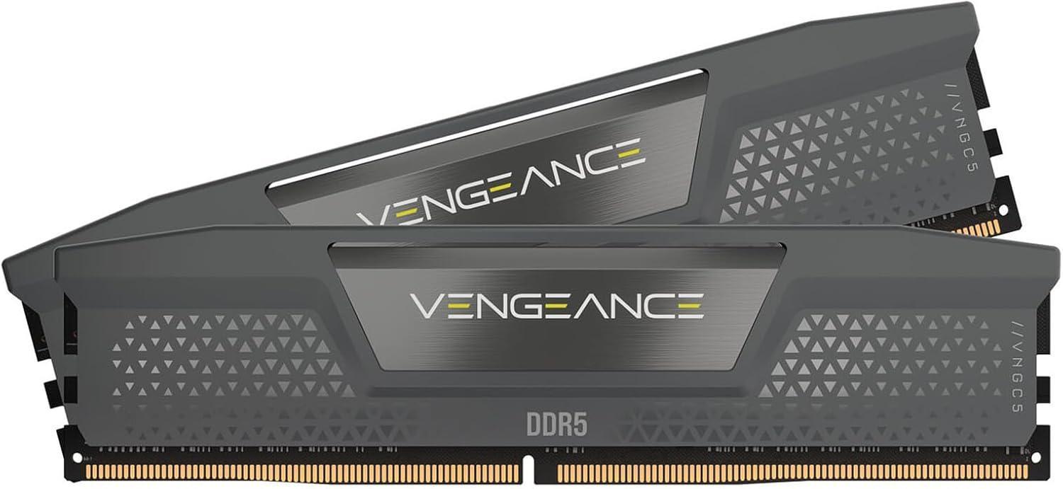 Памет Corsair Vengeance Gray DDR5 32GB (2x16GB) 6000MHz, CL38 - AMD EXPO, Intel XMP