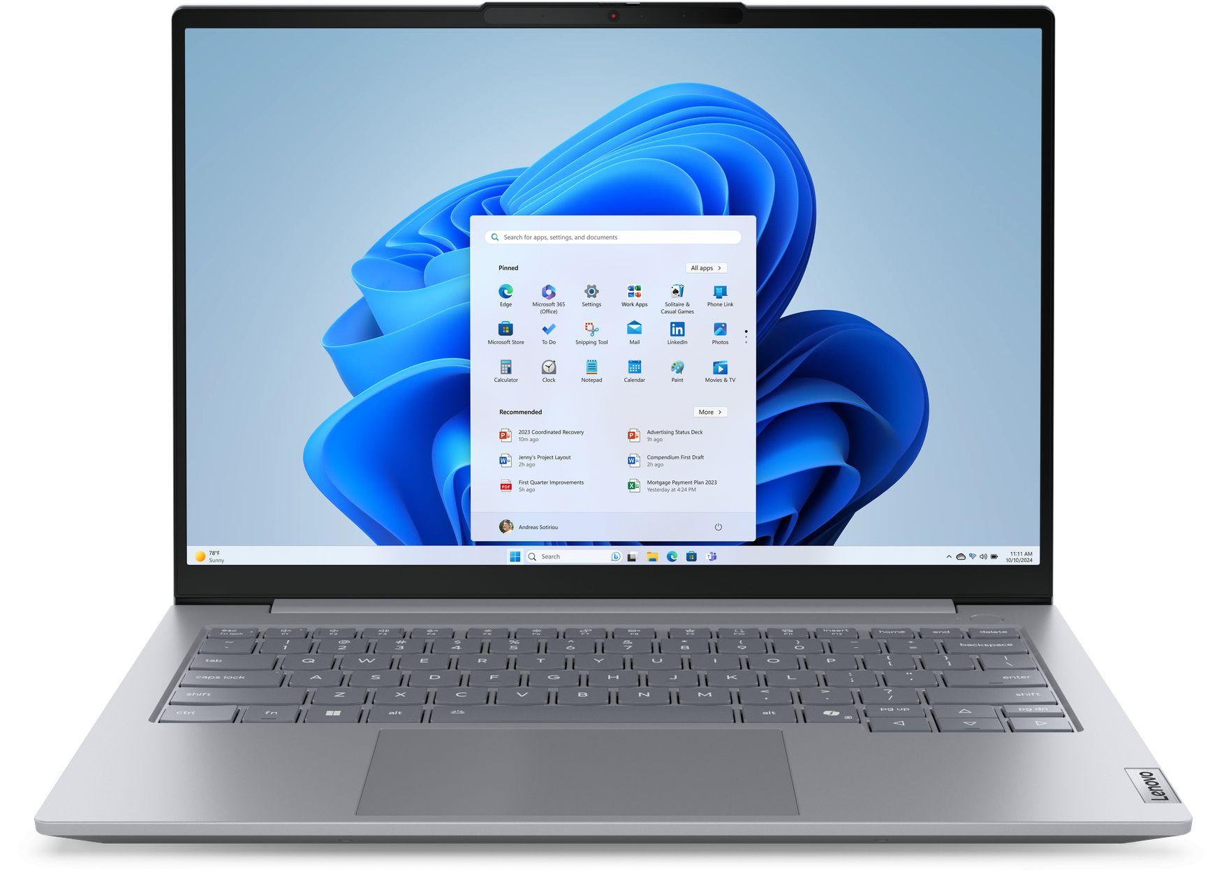 Лаптоп Lenovo ThinkBook 14 G8 IAL  - 14" IPS Full HD, Intel Core Ultra 5 135H, 16GB DDR5, 1TB SSD, Free OS