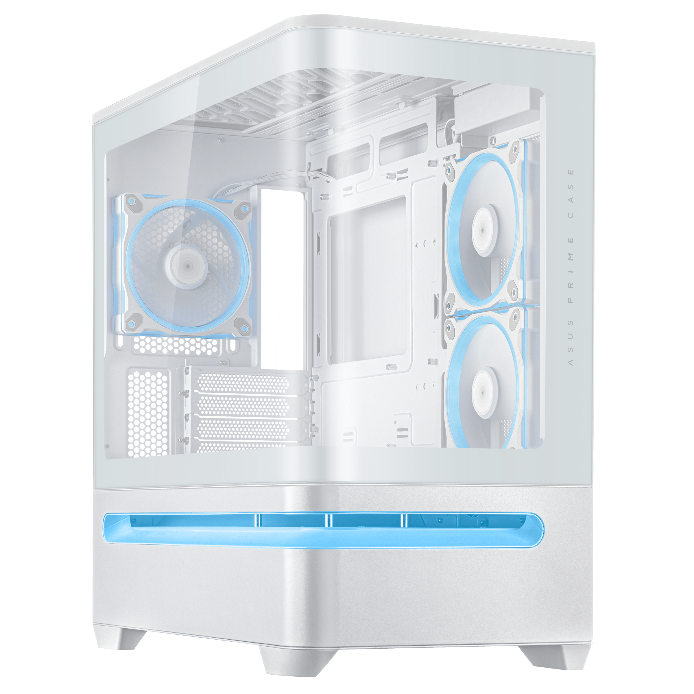 Кутия ASUS Prime AP202 ARGB mATX  3 ARGB Вентилатора - White
