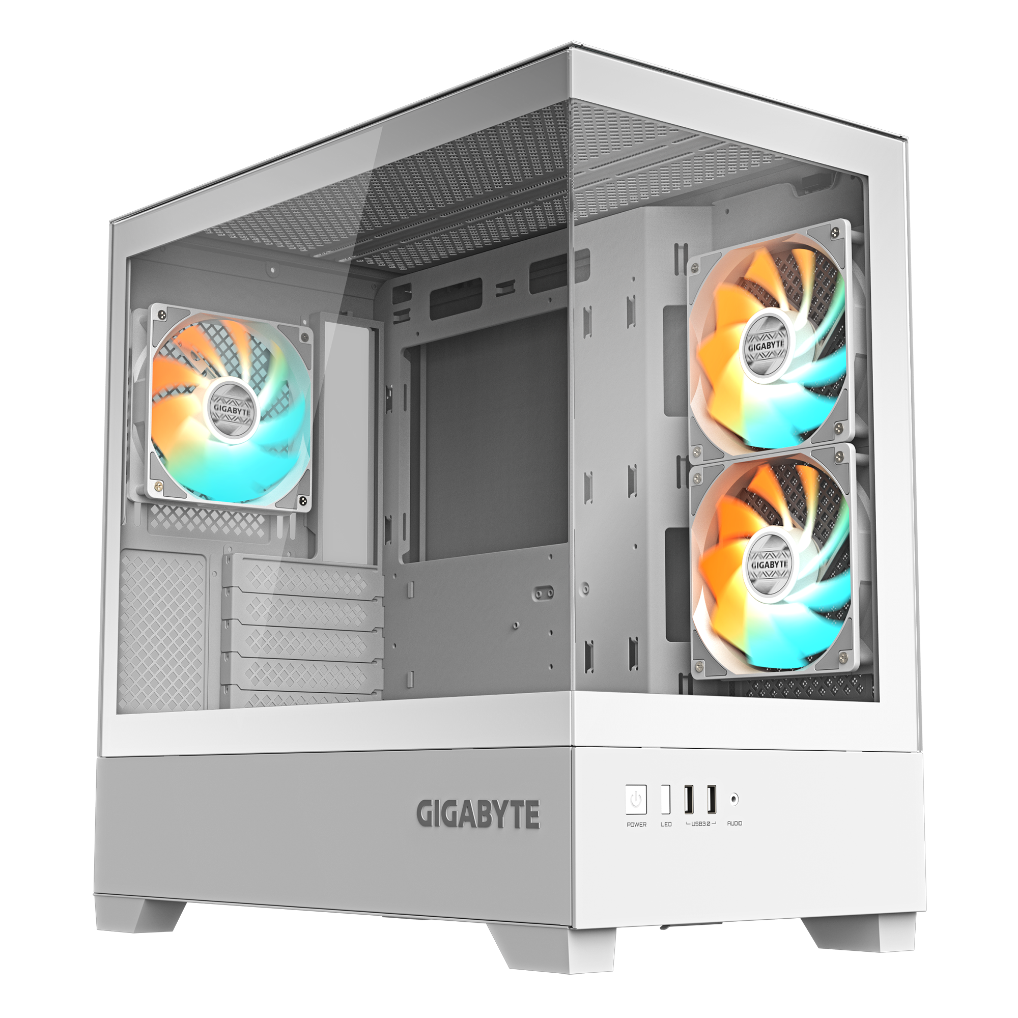 Кутия GIGABYTE C201 PANORAMIC ICE  3 ARGB Вентилатора