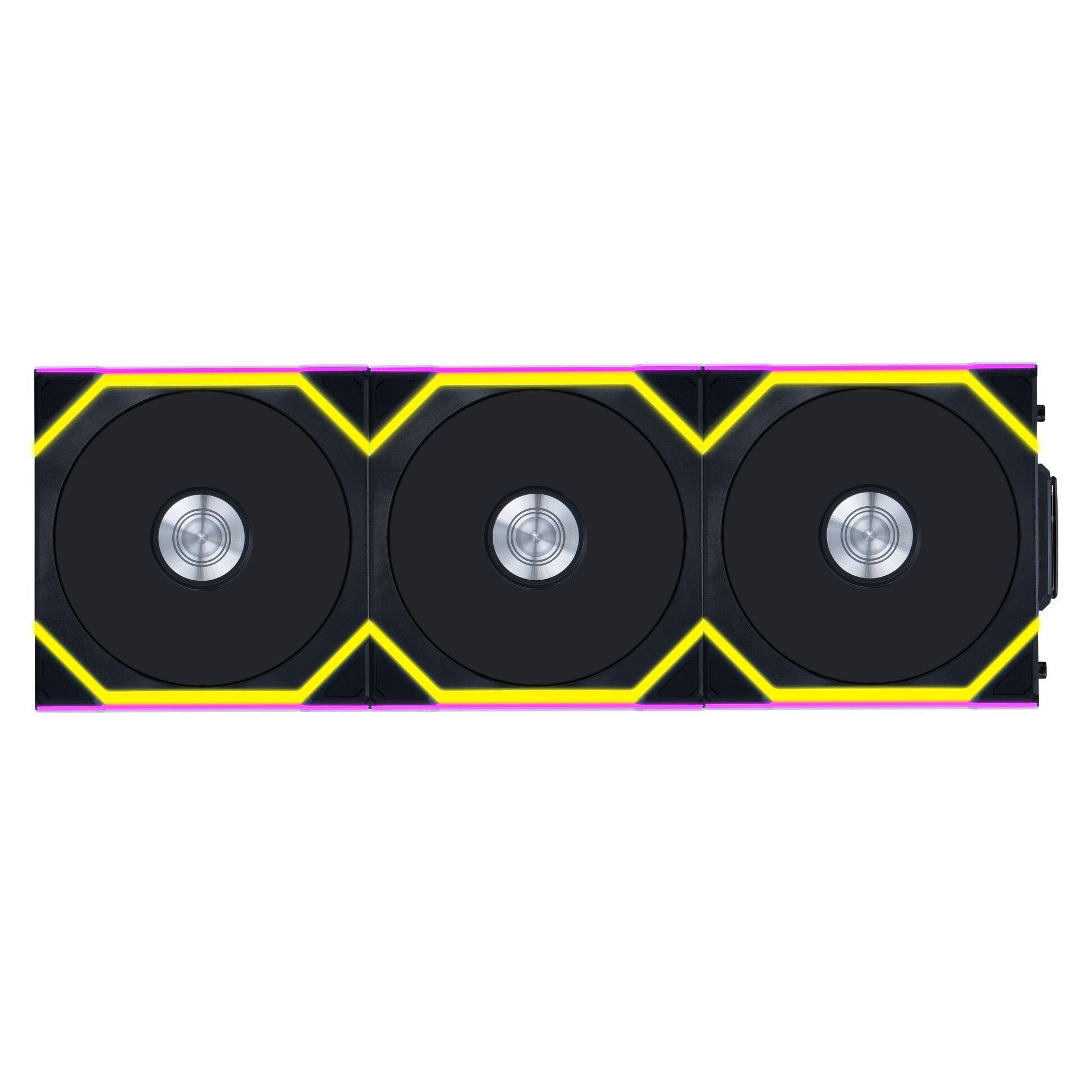 Вентилатори 3бр Lian Li UNI FAN SL Wireless ARGB PWM - 120 mm Черен  Контролер