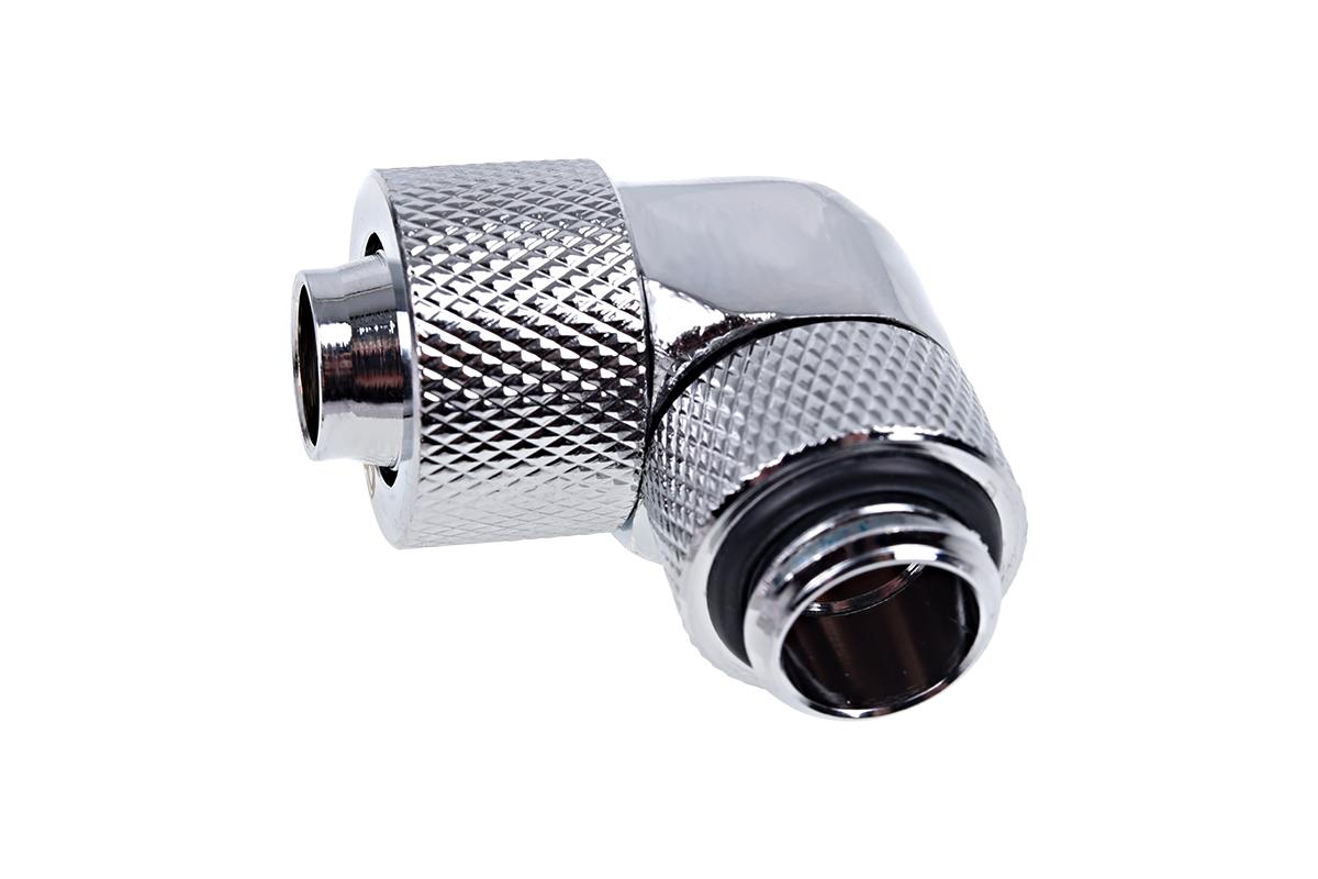 Фитинг Alphacool Eiszapfen, Удължител, 90, 13/10mm, G1/4, Сребрист