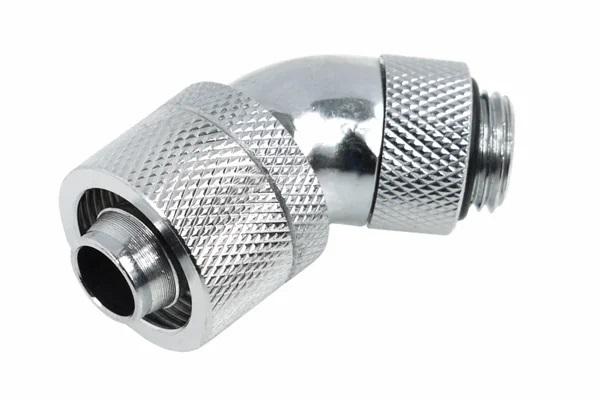 Компресионен фитинг Alphacool, 16/10 - G1/4, 45, Въртящ се, Хром